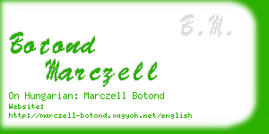 botond marczell business card